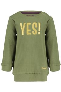 4President rib jurk Dinie loden green