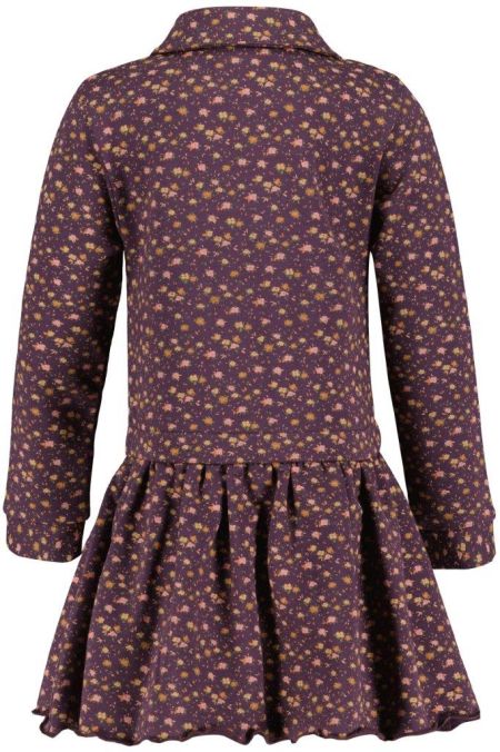 4President jurk Dora fall flower aop plum perfect