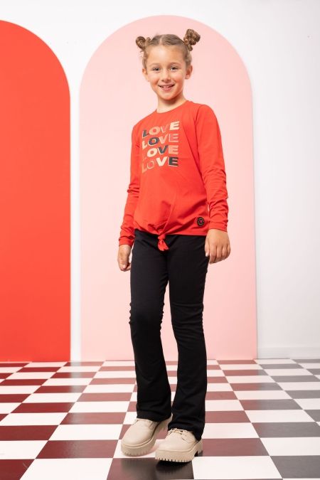 Louder! flared broek Jessie black