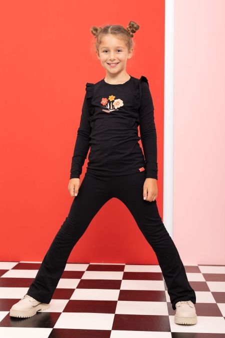 Louder! flared broek Jessie black