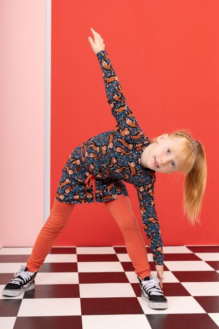 Louder! jurk Lucy tigers with flowers aop