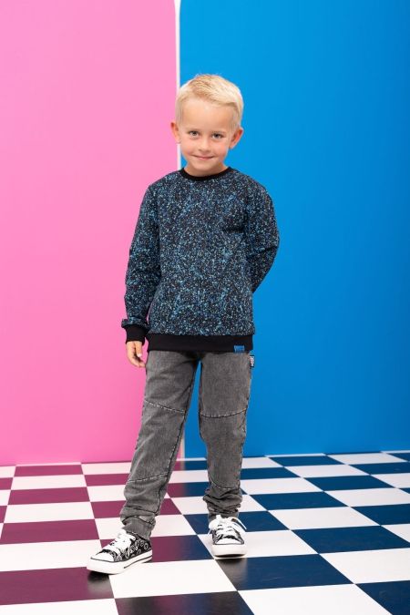 Louder! sweater Max multicolour splash aop
