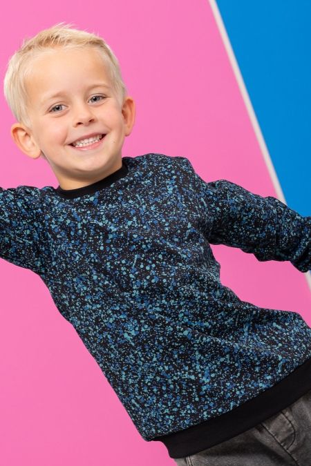 Louder! sweater Max multicolour splash aop