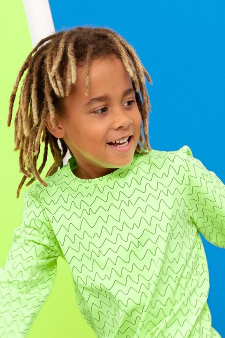 Louder! longsleeve Raf sulphur zigzag aop