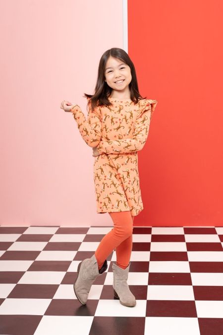 Louder! jurk Sissi jumping tigers and hearts aop