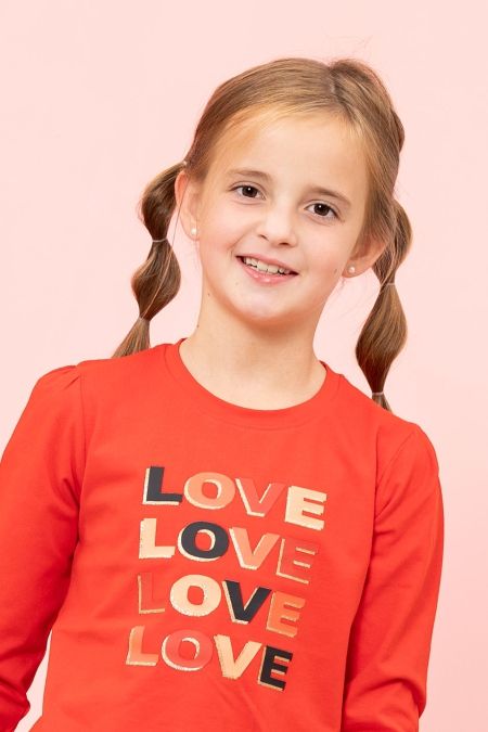 Louder! longsleeve Jenna flame love