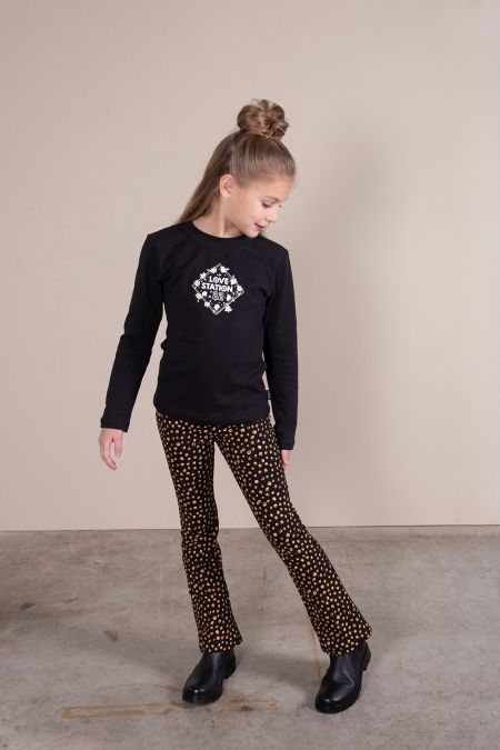 Lovestation22 flaired pants Rosalie yellow (B23-312)