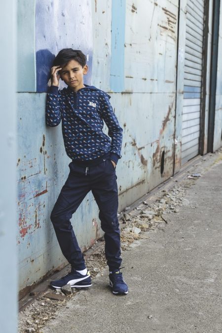 Billy & Lilly hoodie Raf BL print navy blue