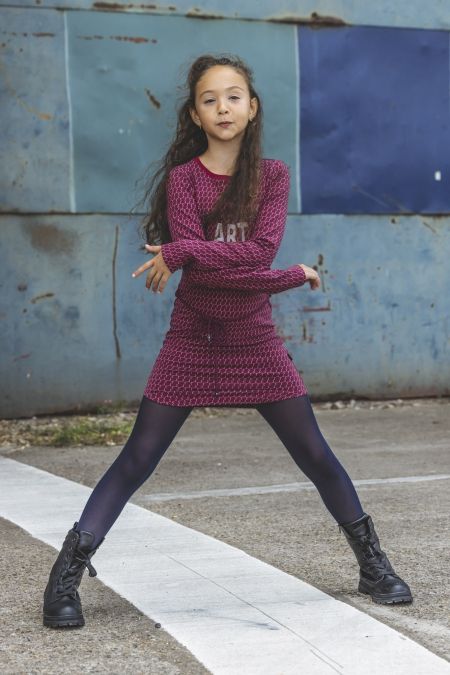 Billy & Lilly jurk Jolie rumba red navy