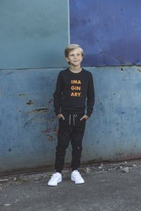 Billy & Lilly longsleeve BL print Mason jet black