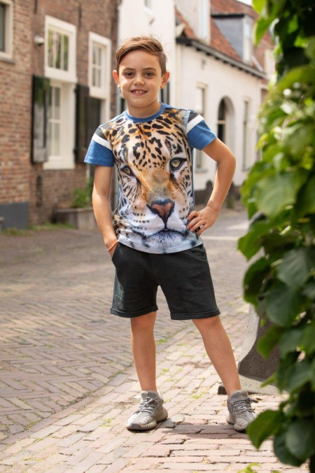 Legends22 t-shirt Nando blue tijger (A23-314)