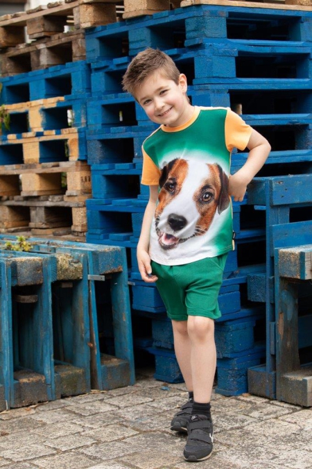 Legends22 t-shirt Nero peach hond (A23-320)