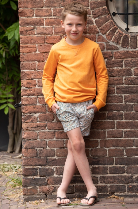 Legends22 sweater Oscar peach achterkant print (A23-323)