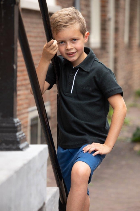 Legends22 polo Qasim black-antra pique (A23-338)