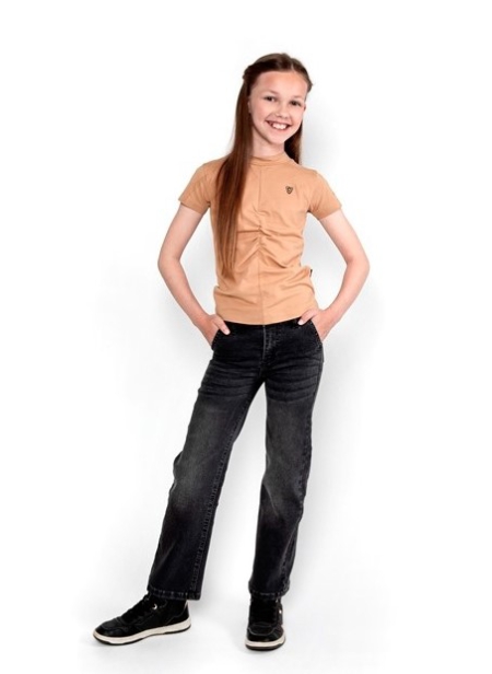 No Way Monday shirt camel (T46109)