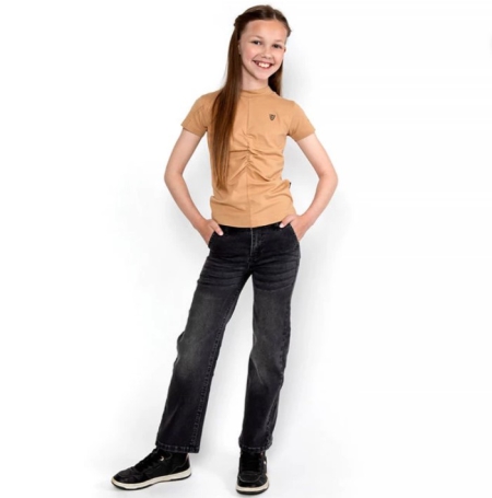 No Way Monday broek dark grey jeans (T46127)