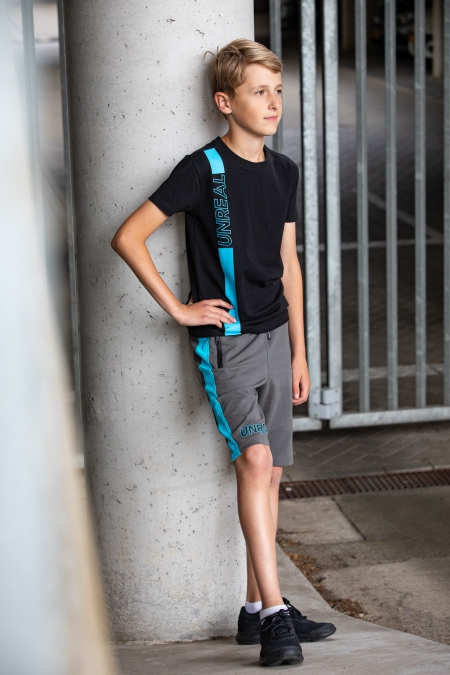 Unrealba6 t-shirt Lars black (A23-751)