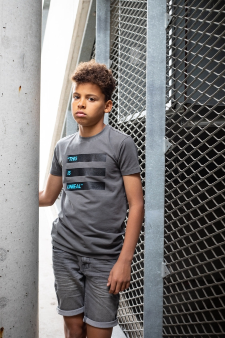 Unrealba6 t-shirt Lenn gun metal (A23-756)