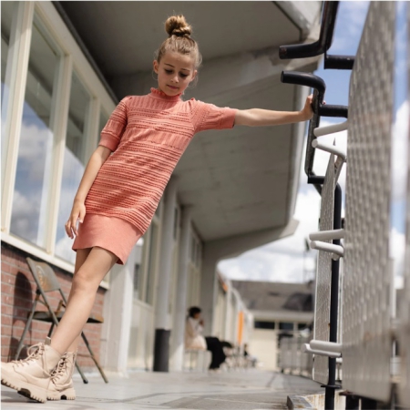 Levv jurk Dafnea peach apricot