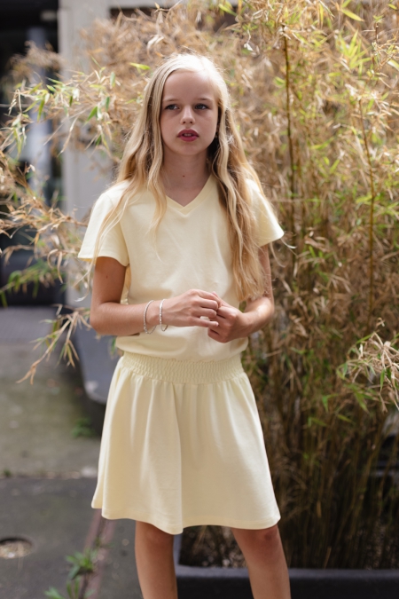 Levv jurk Dani yellow vanilla