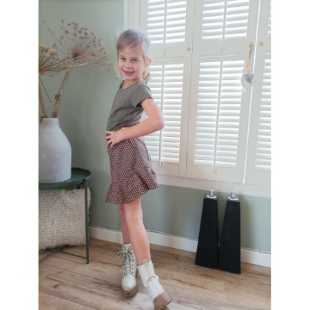 Levv rok Desha aop geomatric basil groen