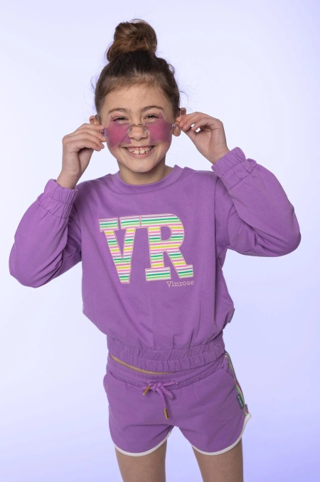 Vinrose sweater amethyst orchid (VGS23SW016)