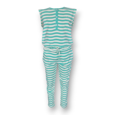 Billy & Lilly jumpsuit Jinthe electric green stripe wave