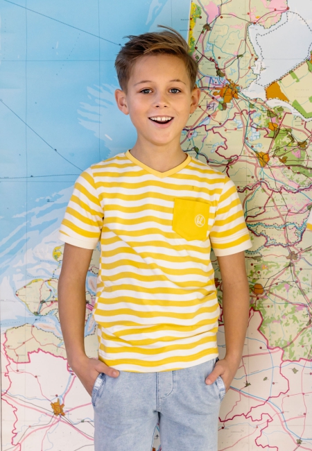 Billy & Lilly shirt Jordie banana wave