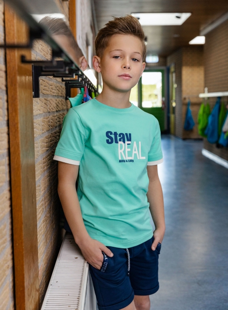 Billy & Lilly shirt Luuk electric green