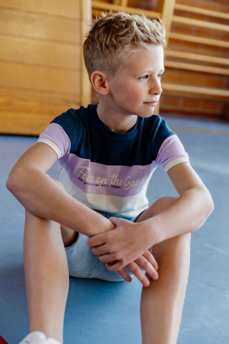 Billy & Lilly shirt Stijn lavendula papyrus