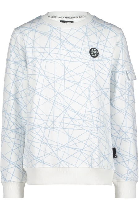 Lucky No. 7 sweater bright white (LN7S24SW002)