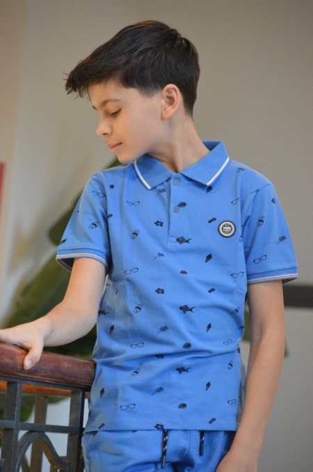 Vinrose polo regatta print (VBS24PO007)