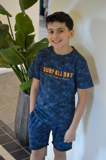 Vinrose short mood indigo print (VBS24SH009)