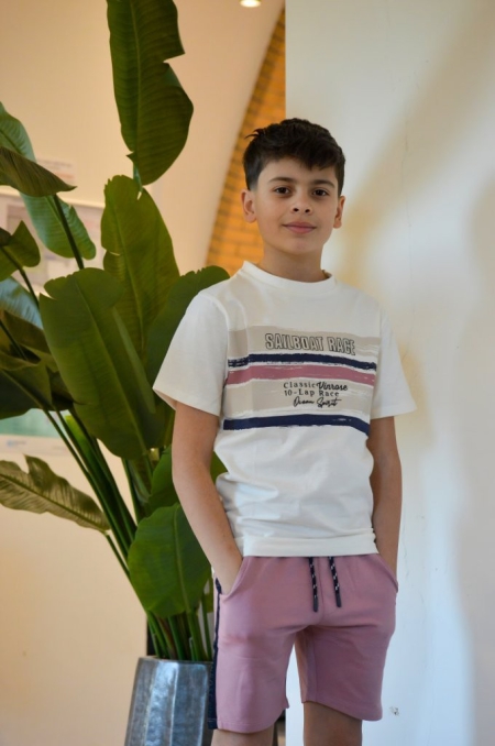 Vinrose shirt snow white sailboat race (VBS24SS016)