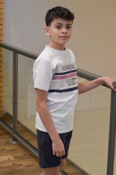 Vinrose shirt snow white sailboat race (VBS24SS016)