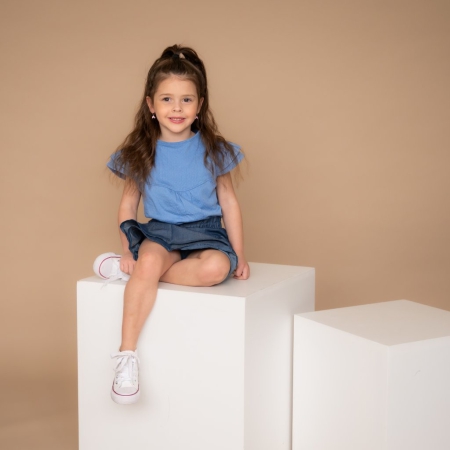 Vinrose shirt blue bonnet (VGS24SS004)