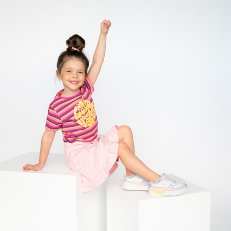 Vinrose shirt pink carnation gestreept (VGS24SS035)