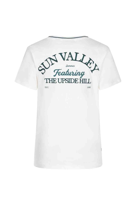 Indian Blue Jeans t-shirt v-neck sun valley off white (IBBS24-3621)