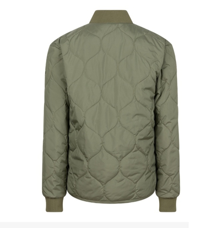 Indian Blue Jeans quilted college jacket olive (IBGSS24-1011)