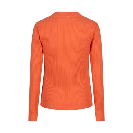 Indian Blue Jeans longsleeve chest opening bright coral (IBGSS24-3050)