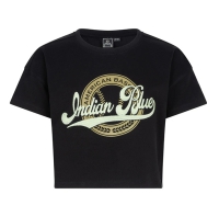 Indian Blue Jeans cropped wide t-shirt indian blue black (IBGSS24-3164)