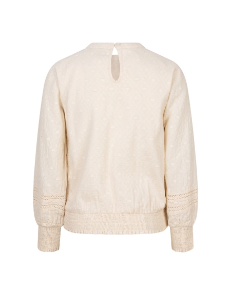 Indian Blue Jeans lace smock longsleeve sandshell (IBGSS24-5130)