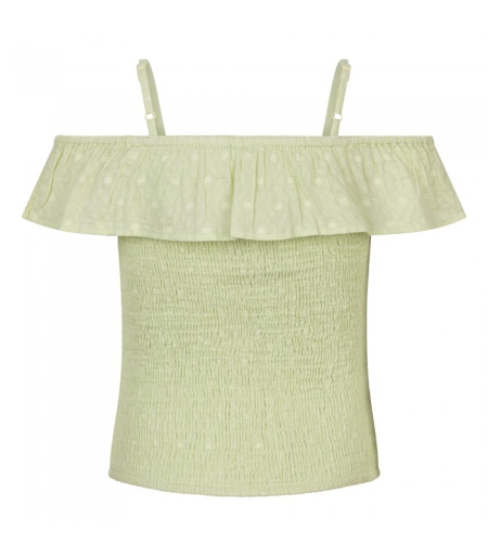 Indian Blue Jeans lace smock strapless light pastel green (IBGSS24-5186)