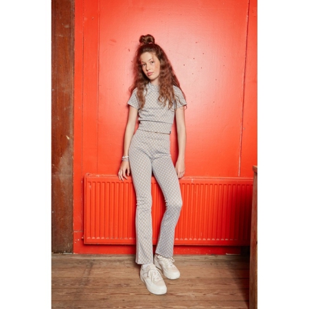 Indian Blue Jeans flared pants fancy light blue (IBGSS24-2230)