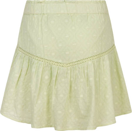 Indian Blue Jeans lace ruffle skirt light pastel green (IBGSS24-6107)
