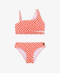 Indian Blue Jeans bikini assymetrick block bright coral (IBGSS24-9053)