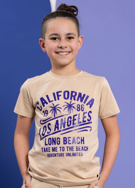 Louder! shirt Bas sand