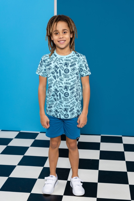 Louder! shirt Brent surf aop tropical breeze