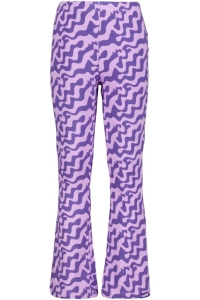 Louder! flared broek Jessie waves aop