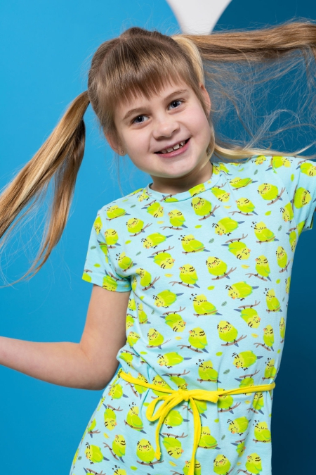 Louder! jurk Lucy birds aop